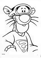 coloriage tigrou le super detective